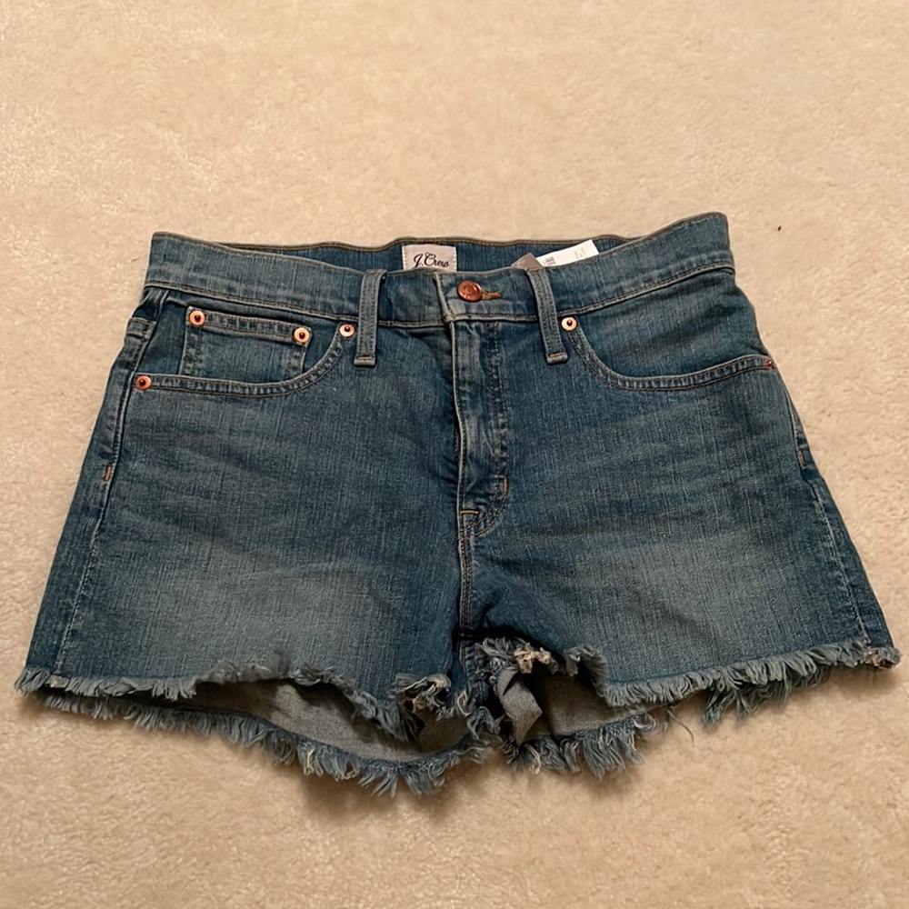 J Crew Mid-Rise Denim Short in Squash Wash, Size 27